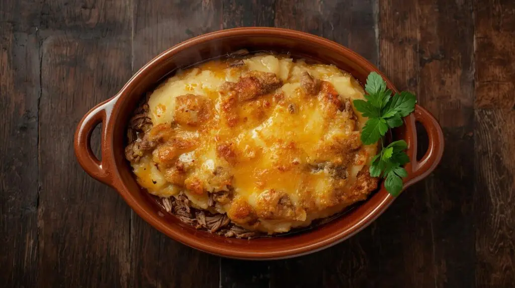 escondidinho de carne seca com mandioca