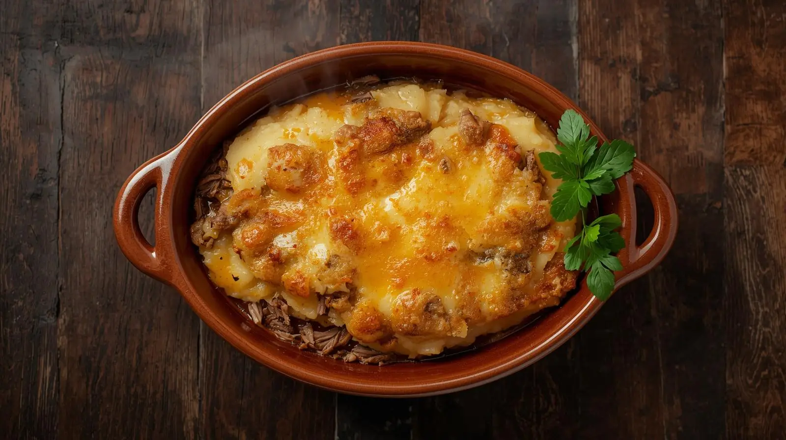 Escondidinho de Carne Seca com Mandioca