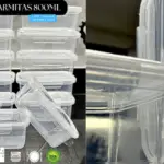 Kit 10 Marmitas 800ml com Travas Laterais