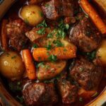 Carne de Panela com Batatas e Cenouras