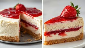 Cheesecake de Morango (sem forno)