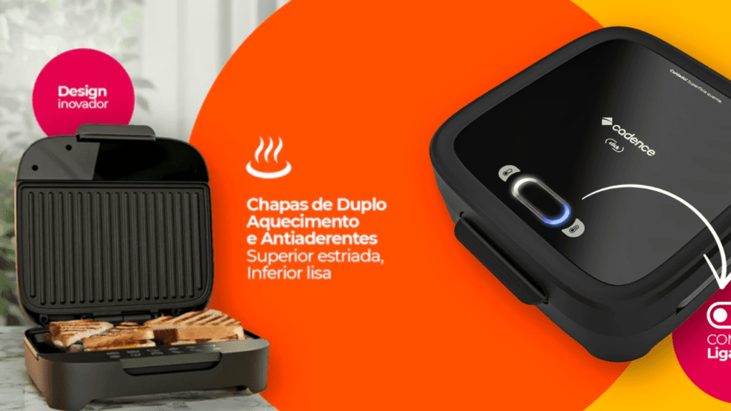 grill sanduicheira cadence