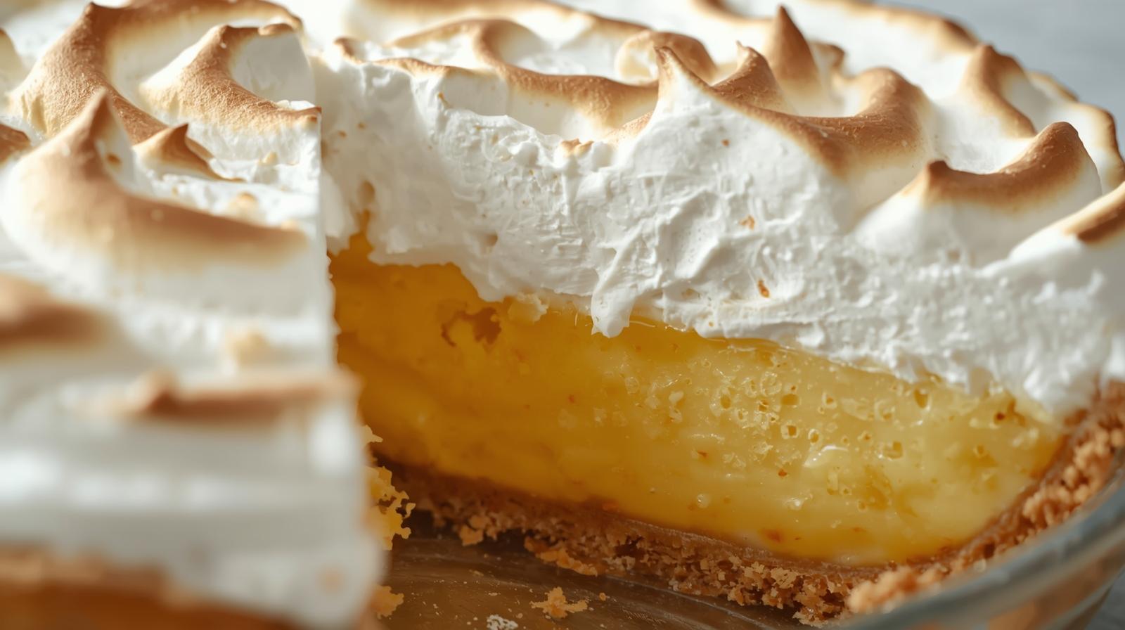 Torta de Limão (biscoito e merengue)